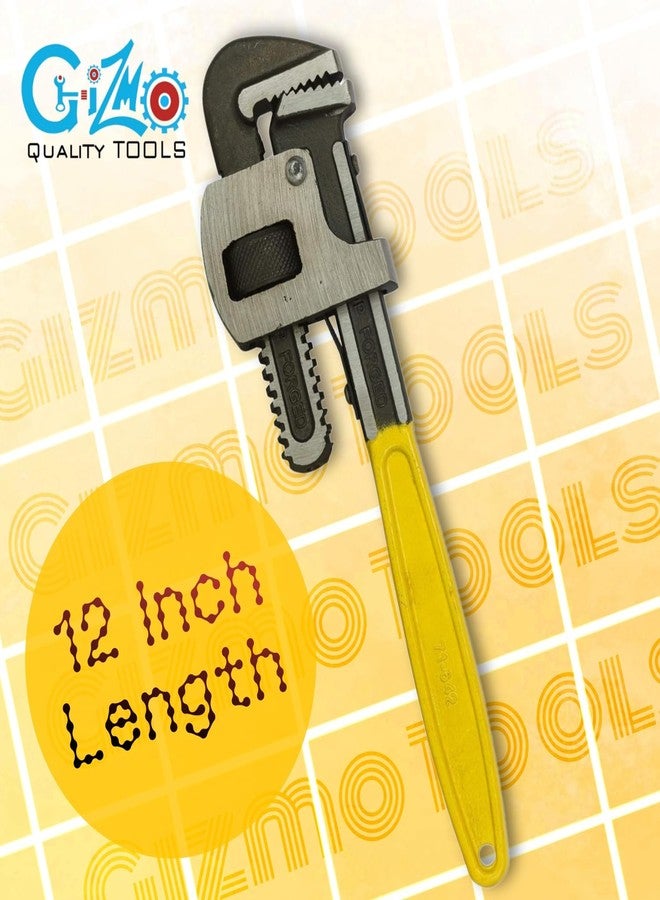GIZMO Stilson Type Pipe Wrench for Plumbing (12 Inch) - Image 3